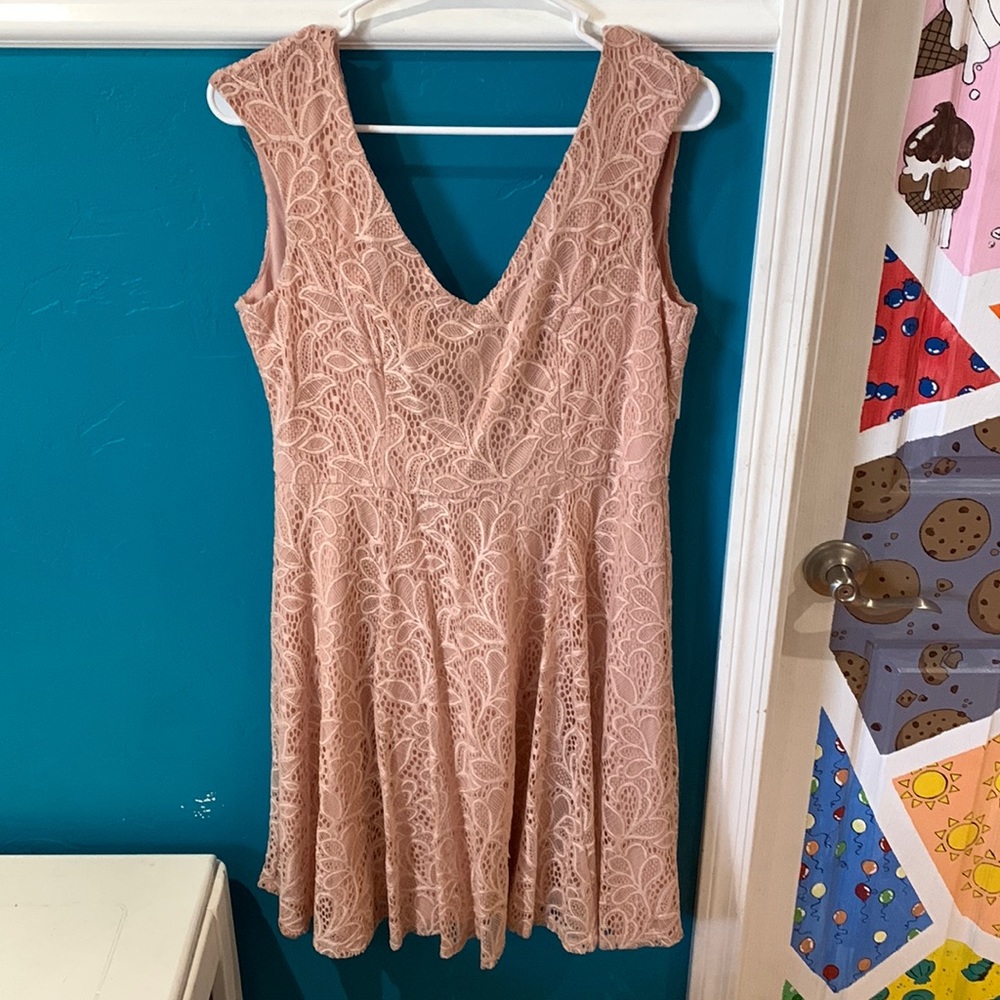 Pink lacy dress